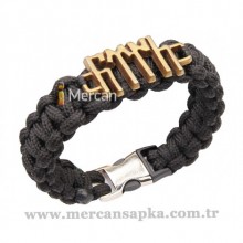 Paracord Bileklik Türk Yazı