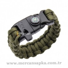 Paracord Bileklik Yeşil