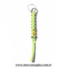 Paracord Anahtarlık Gri - Yeşil