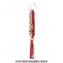 Paracord Anahtarlık Bordo - Gold (IRON-MAN)
