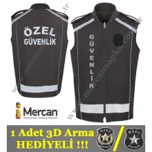 Özel Güvenlik Yeleği Premium (1 Adet 3D Arma HEDİYELİ!!!)