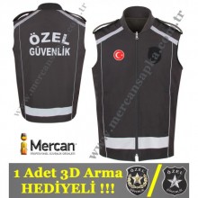 Özel Güvenlik Yeleği Premium - Bayraklı (1 Adet 3D Arma HEDİYELİ!!!)
