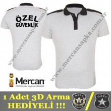 Özel Güvenlik Tişörtü (Özel Güvenlik Yazılı ve 3D Armalı)