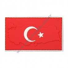 3D TÜRK BAYRAĞI HARİTA KIRMIZI