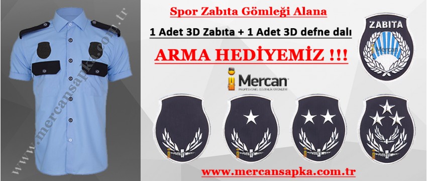 Spor Zabıta Gömleği (3D Arma Hediyeli)