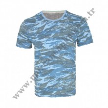 T-shirt Kamuflaj Mavi