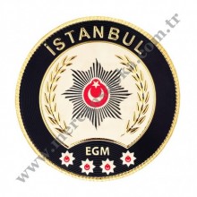 Polis Vilayet kol arması 3D (İSTANBUL)