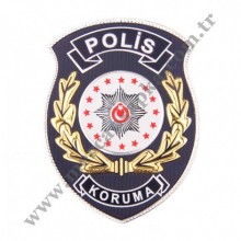 Polis Branş kol arması 3D (KORUMA)