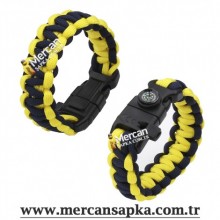 Paracord Bileklik Lacivert - Sarı