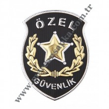 3D Özel Güvenlik Arması Çelenkli