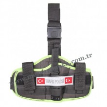T 8207 Bacak Kılıfı Siyah-Yeşil (TRAFİK POLİSİ)