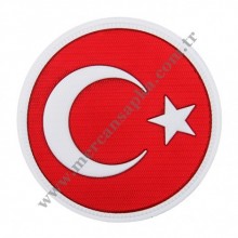 3D TÜRK BAYRAĞI (YUVARLAK)