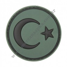 3D TÜRK BAYRAĞI HAKİ YUVARLAK