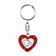 Anahtarlık Ay Yıldız Kalp