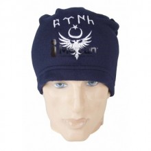 Boyunluk Koyu Mavi Polar Çift Başlı Kartal